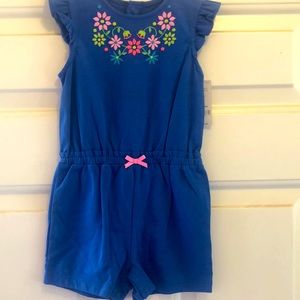 NWT! Baby Girls, Royal Blue Romper by Carter’s! Size 24 months!